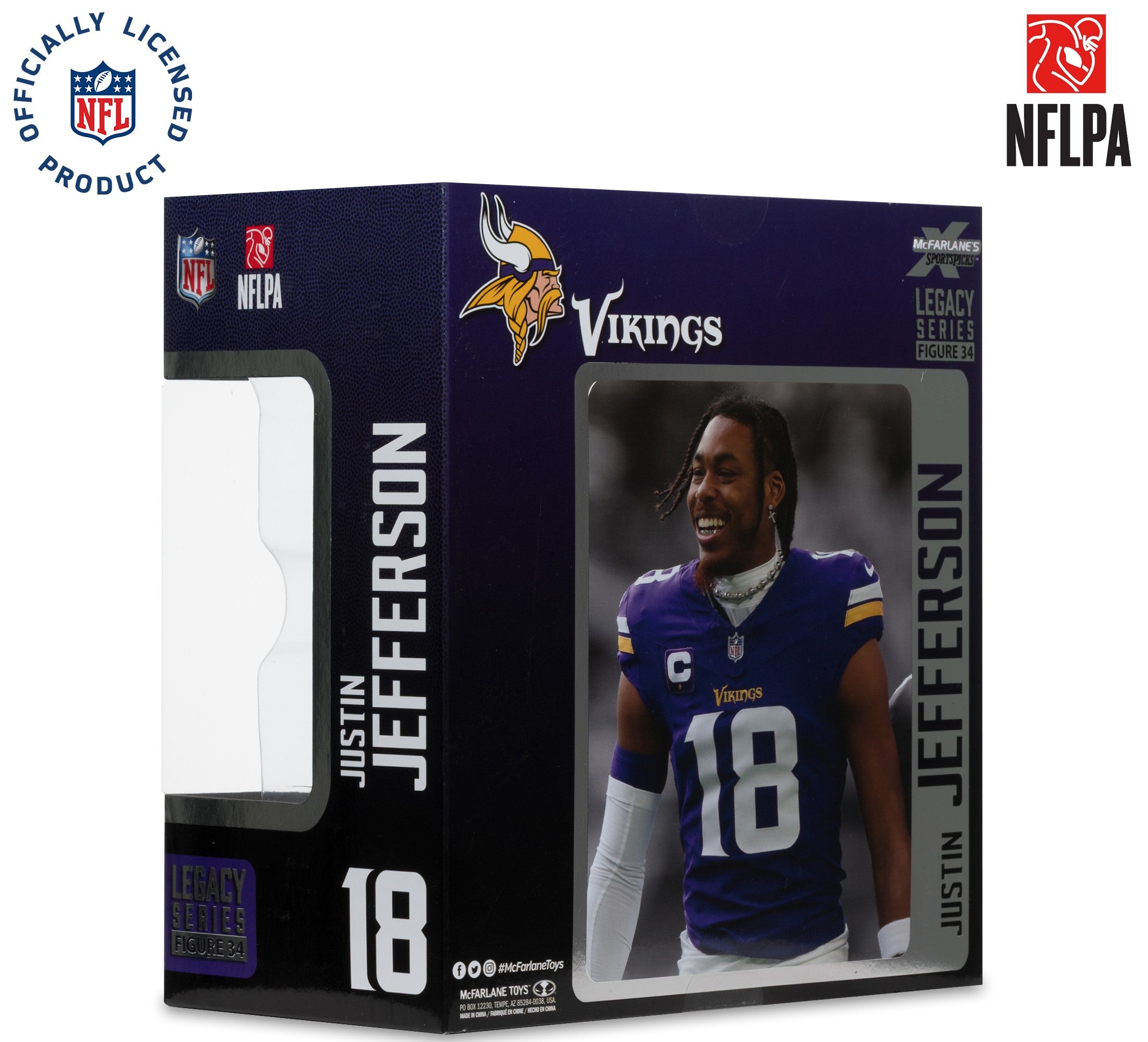 Figura Coleccionable NFL McFarlanes Vikings Justin Jefferson - NERIAS DEPORTES
