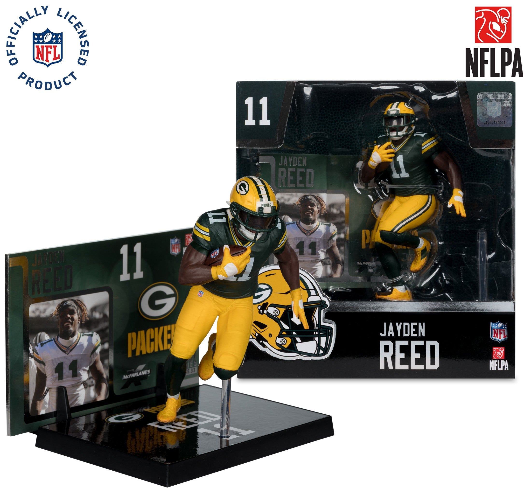 Figura Coleccionable NFL McFarlane's Packers Jayden Reed - NERIAS DEPORTES
