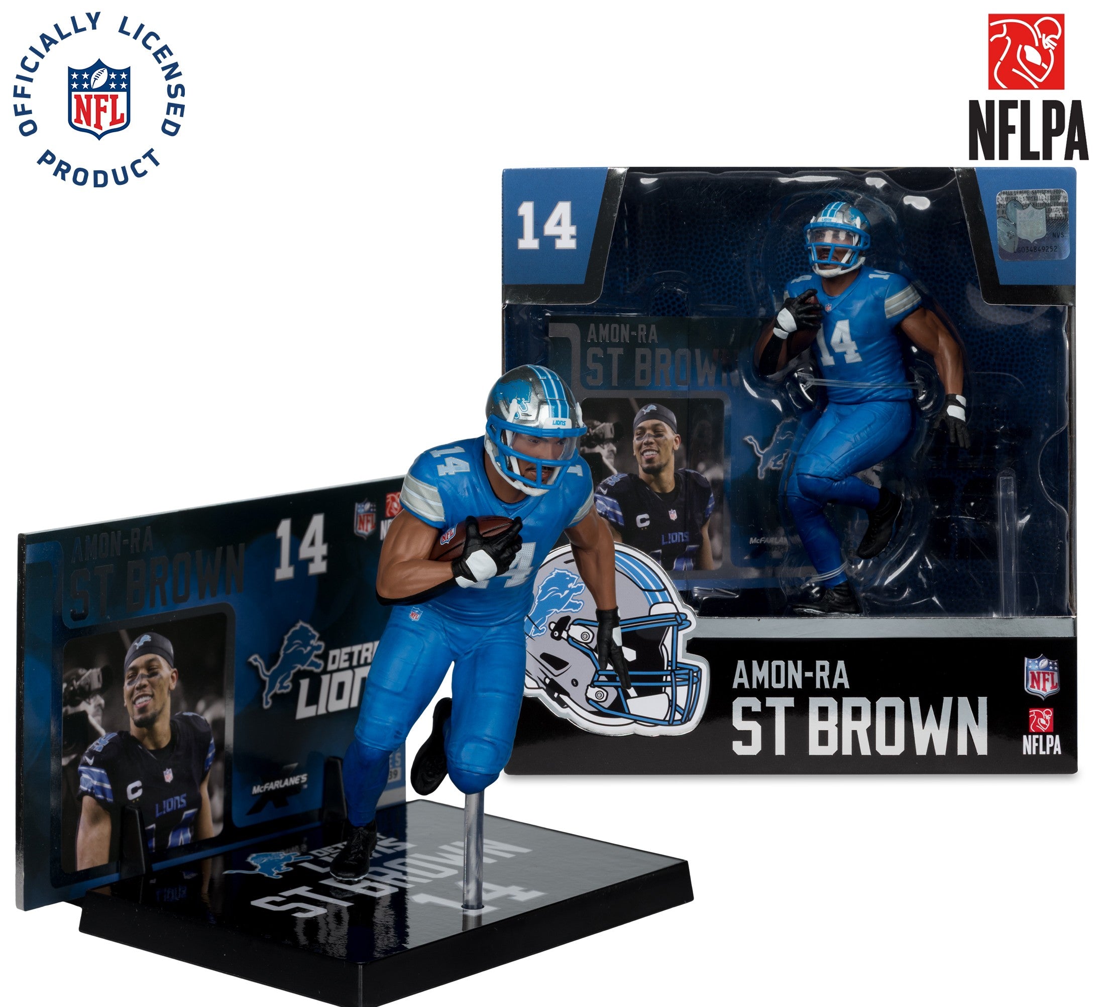 Figura Coleccionable NFL McFarlane's Lions Amon-Ra St. Brown - NERIAS DEPORTES
