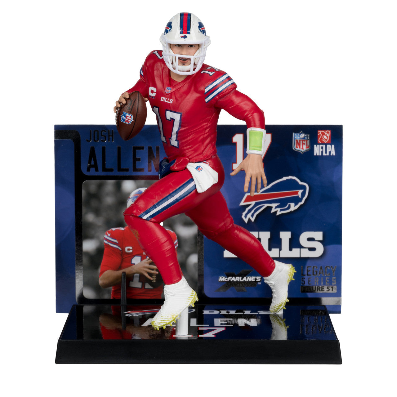 Figura McFarlane Legacy Series NFL Bills Josh Allen Red Color Rush - NERIAS DEPORTES