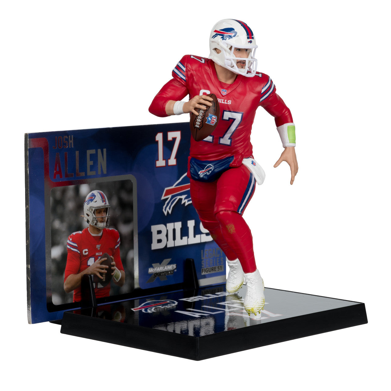 Figura McFarlane Legacy Series NFL Bills Josh Allen Red Color Rush - NERIAS DEPORTES