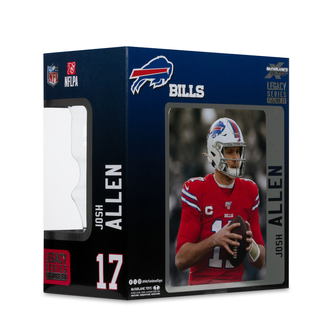 Figura McFarlane Legacy Series NFL Bills Josh Allen Red Color Rush - NERIAS DEPORTES