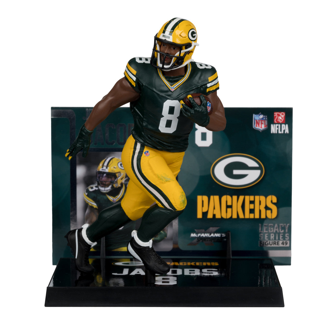 Figura McFarlane Legacy Series NFL Packers Josh Jacobs - NERIAS DEPORTES