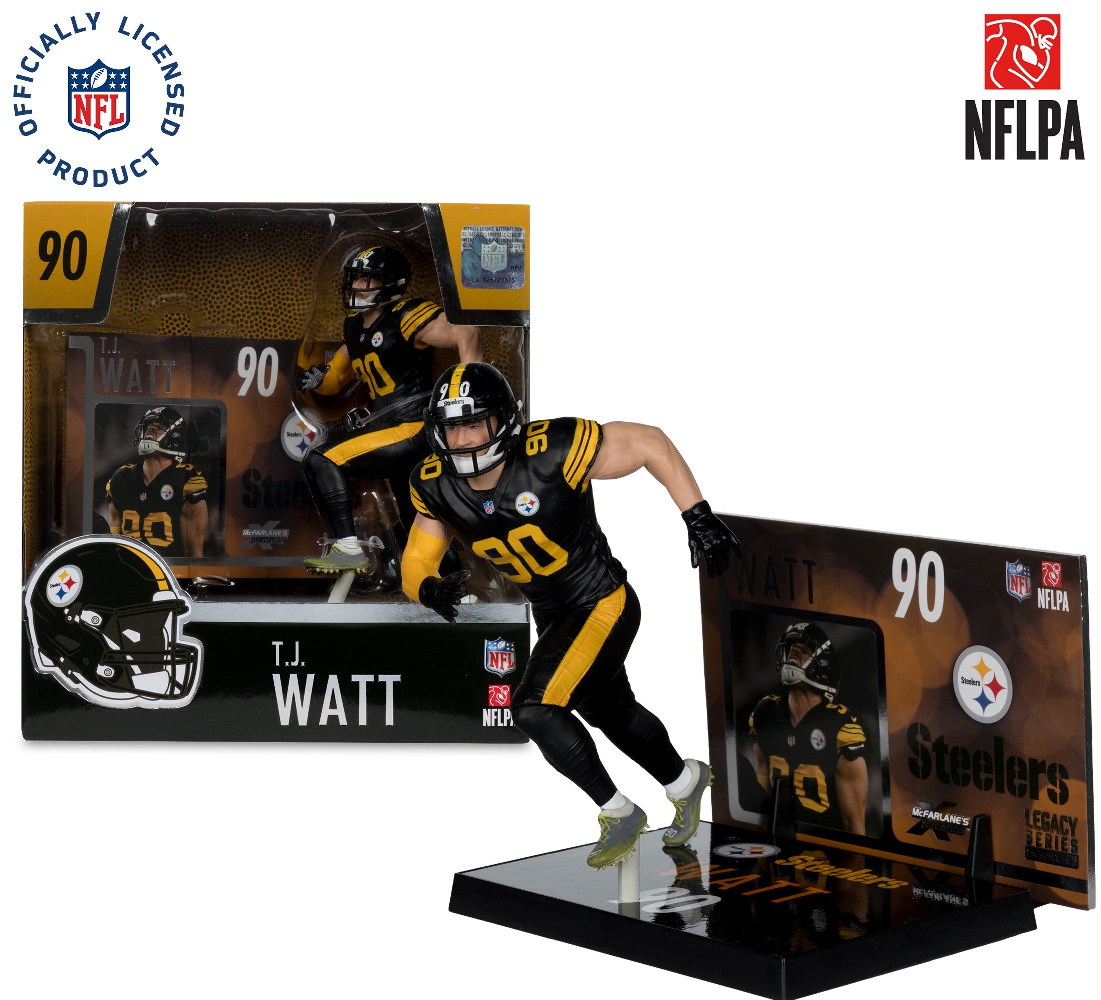 Figura Coleccionable NFL McFarlane's Steelers TJ Watt - NERIAS DEPORTES
