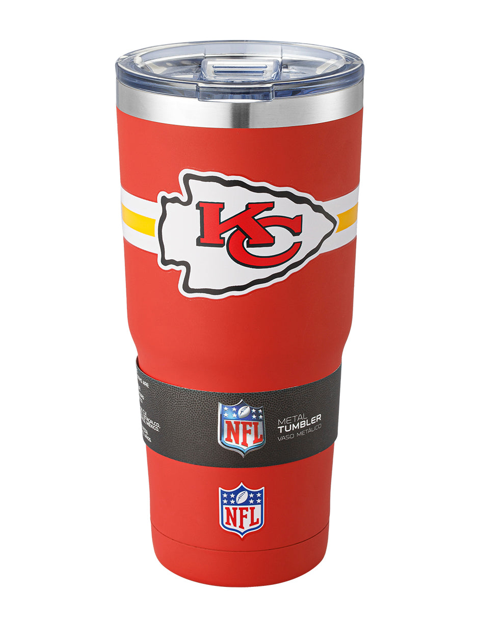 Termo NFL 25 Metal Tumbler Kansas City Chiefs 650ml - NERIAS DEPORTES