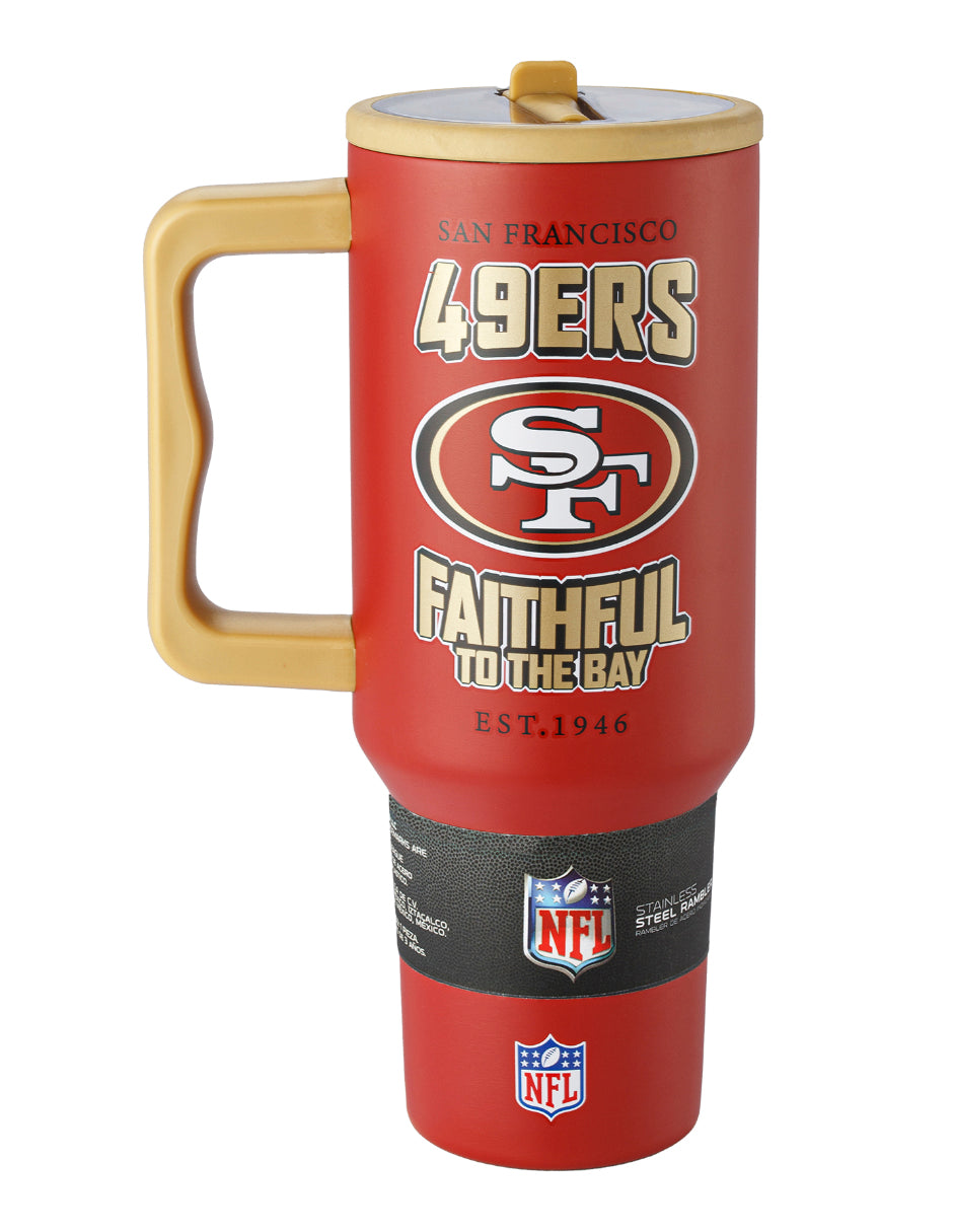 Termo NFL 25 Metal Rambler 40oz/1.2L San Francisco 49ers - NERIAS DEPORTES