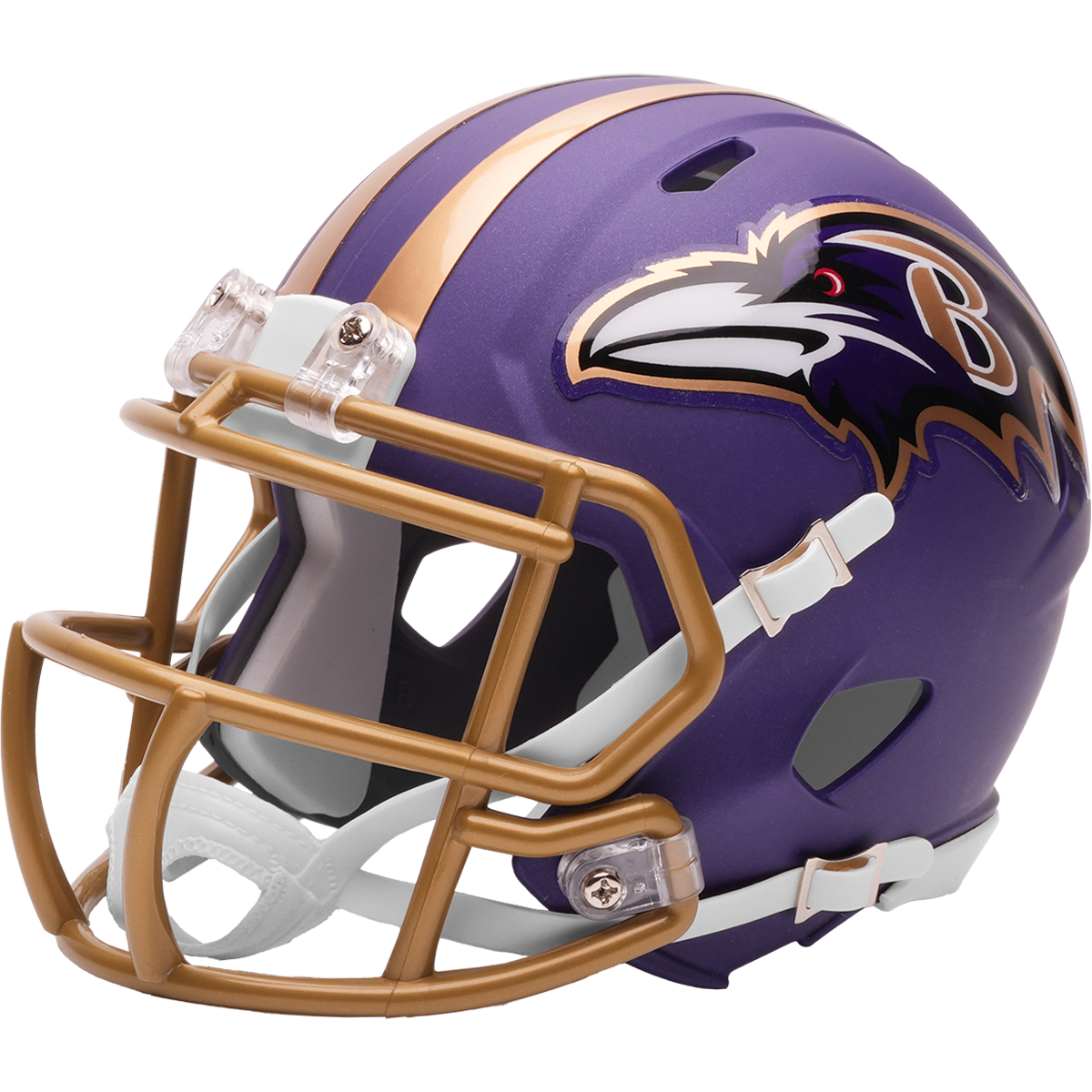 Casco Mini Speed Riddell Alternativo Purple Rising 26 Baltimore Ravens