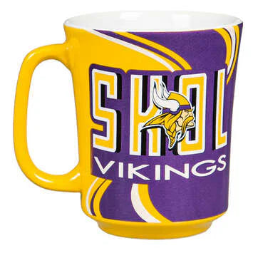 Taza De Cerámica 400ml Evergreen Con Caja Vikings