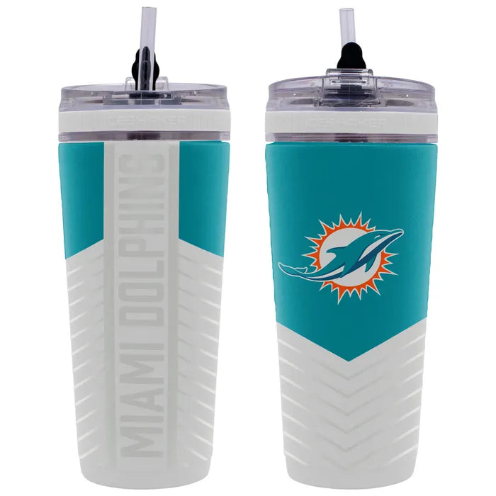 Termo Shaker Steel Flex Ice 4D 769ml NFL Miami Dolphins