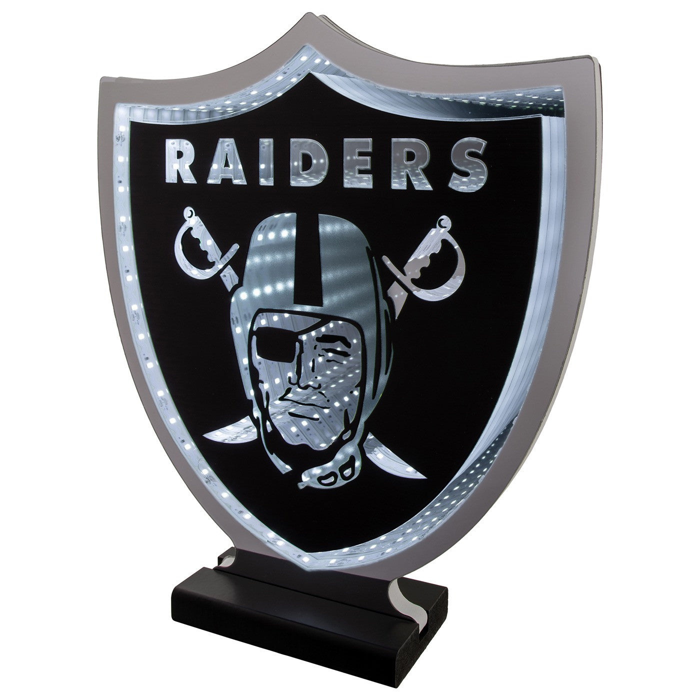 Letrero Luminoso Logo Led Infinity 35cm x 43cm Raiders