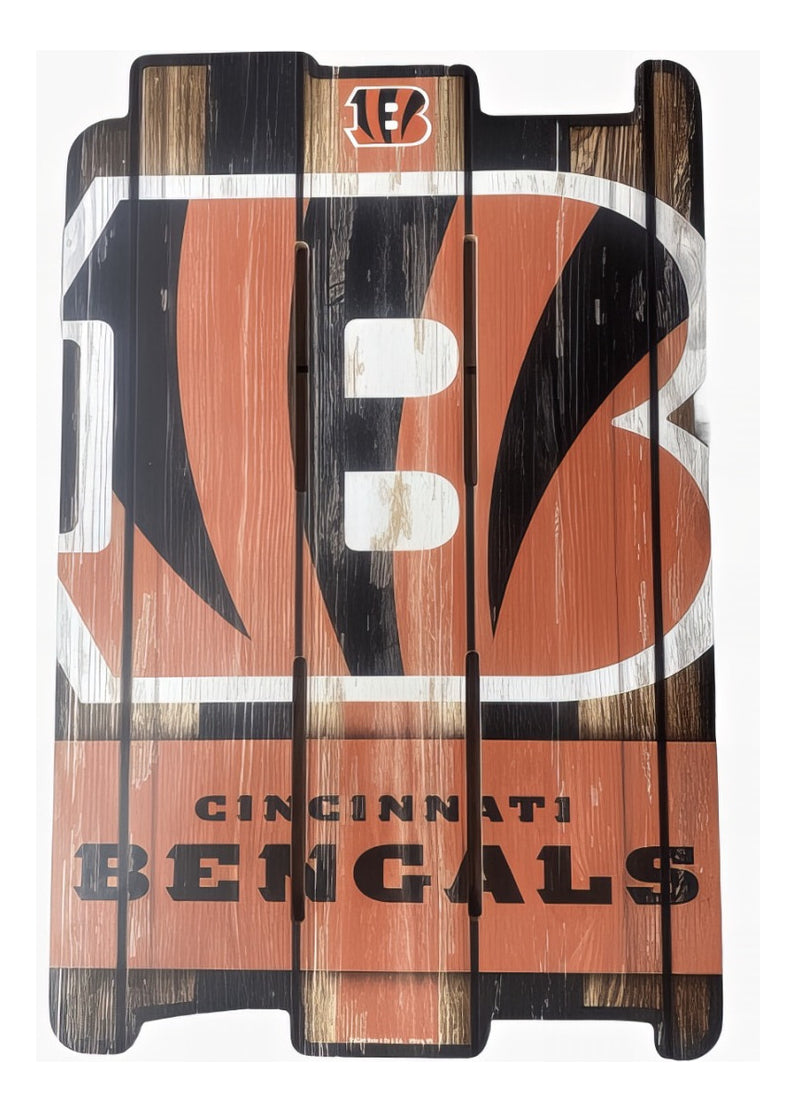 Letrero Plank WinCraft NFL Cincinnati Bengals