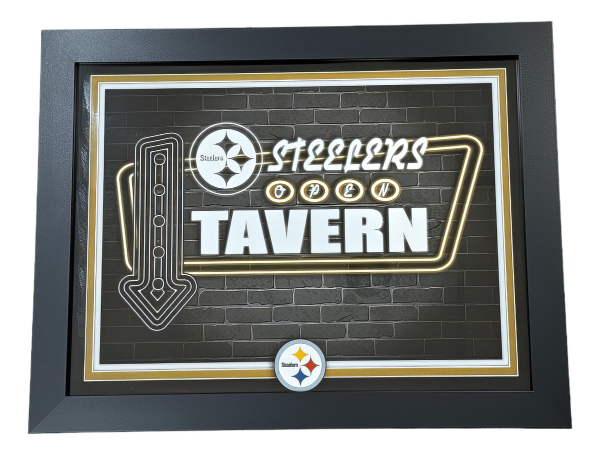 Letrero Neon Tavern Fan Creations Pittsburgh Steelers