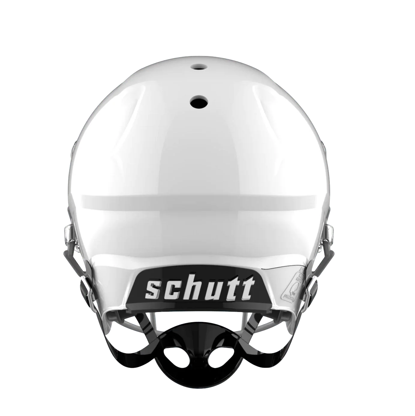 Casco Schutt A11 Fútbol Americano Youth Blanco Barra Gris - NERIAS DEPORTES
