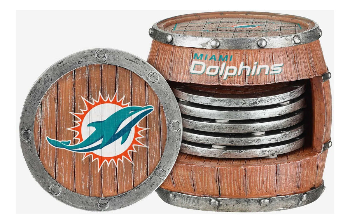 Porta Vaso Barril Foco Miami Dolphins