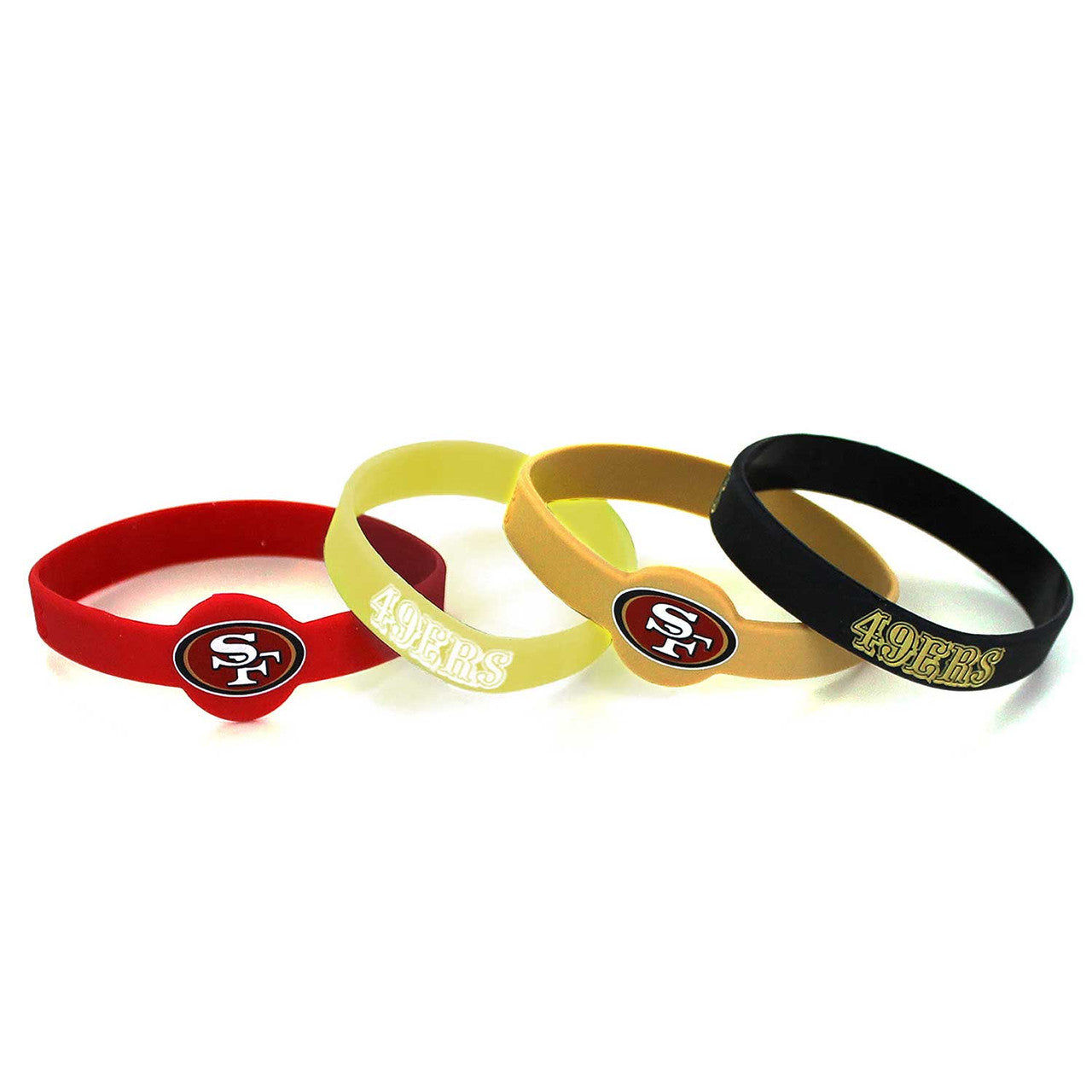 Brazalete Silicón Aminco 4pack NFL San Francisco 49ers