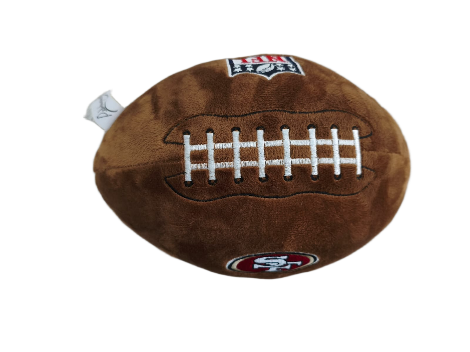 Peluche Balón Felpa Suave 23cm Bordado NFL 49ers - NERIAS DEPORTES