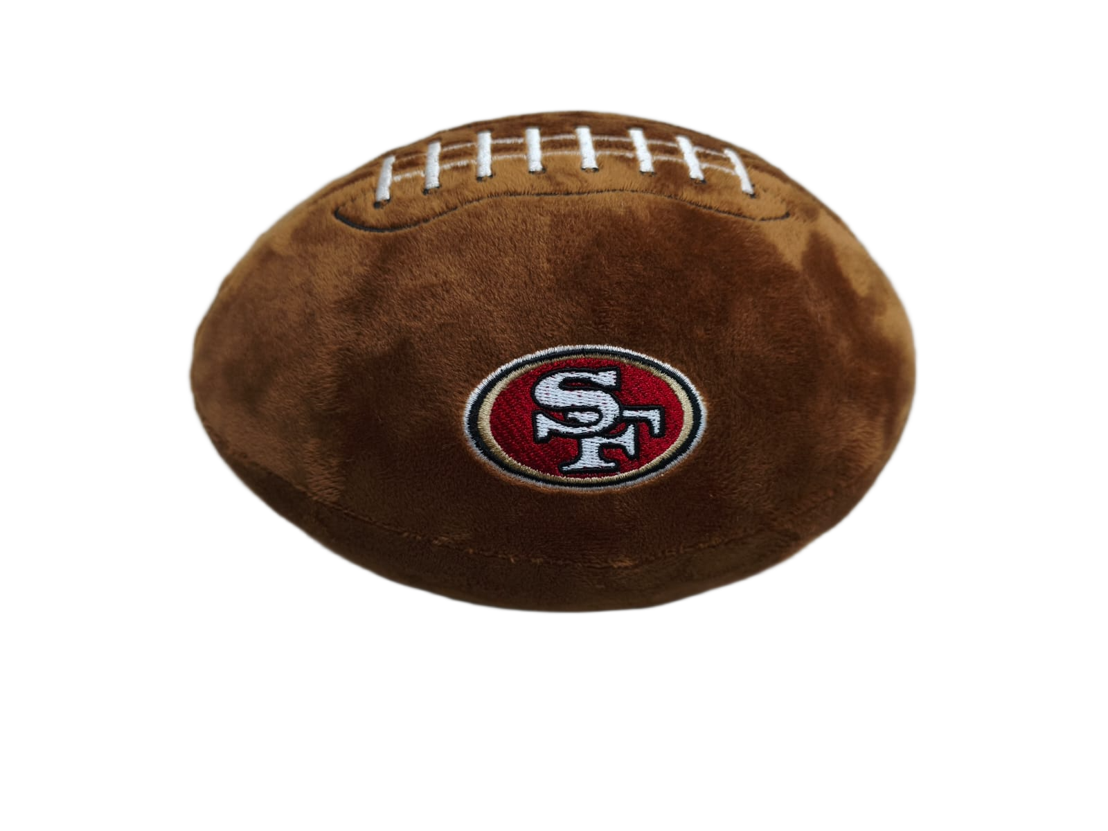 Peluche Balón Felpa Suave 23cm Bordado NFL 49ers - NERIAS DEPORTES