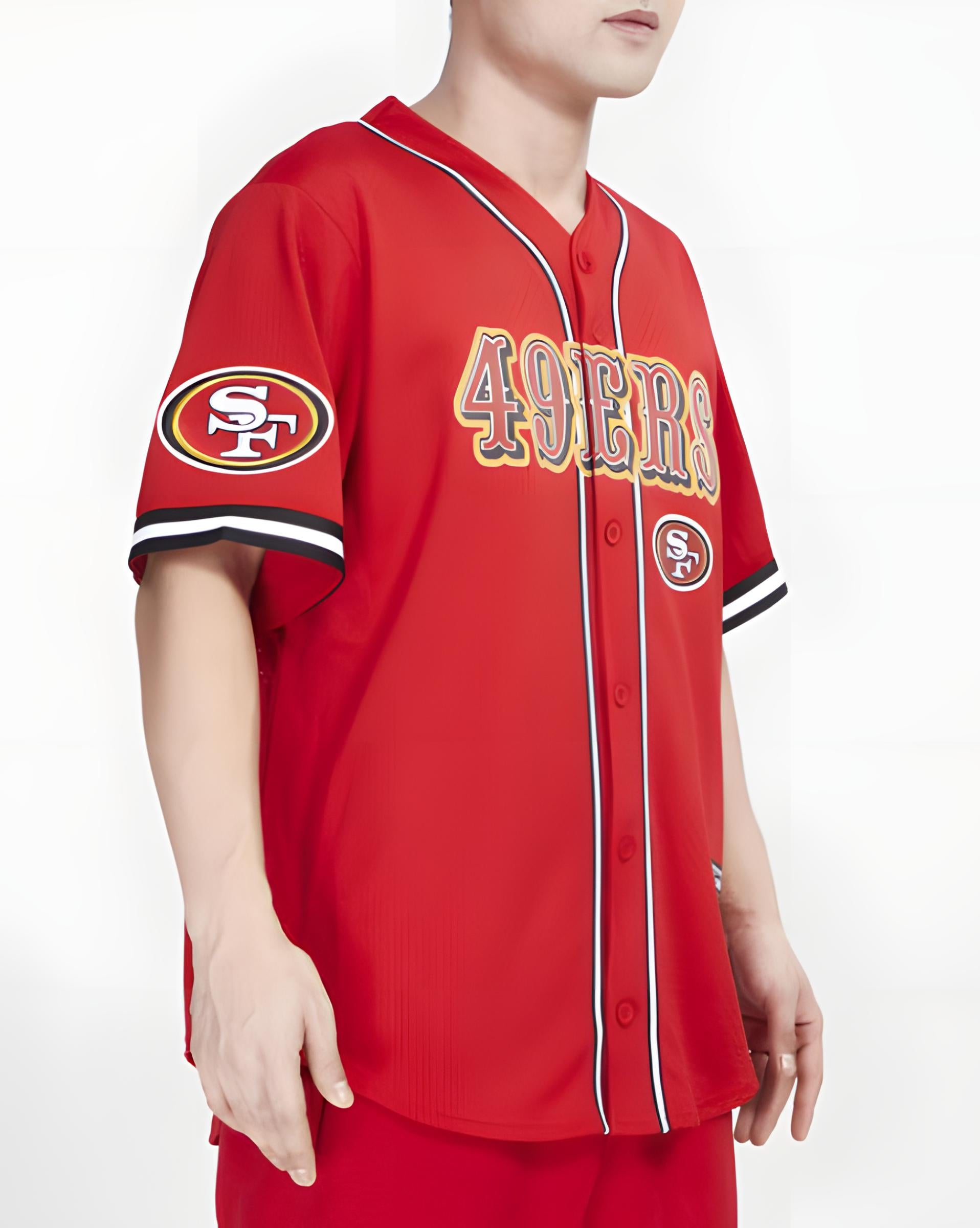 Fútbol Americano Camiseta 49ers Playera Fútbol Americano Button UP