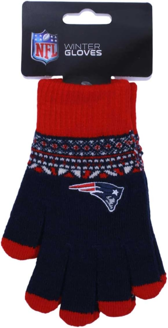 Guantes NFL 22 Winter Unitalla Gloves Patriots