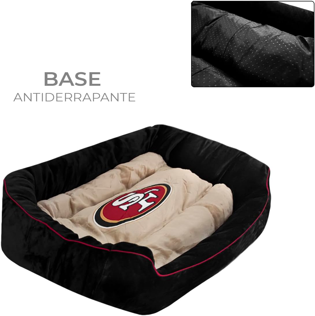 Cama Para Mascota Afelpada NFL 26 San Francisco 49ers