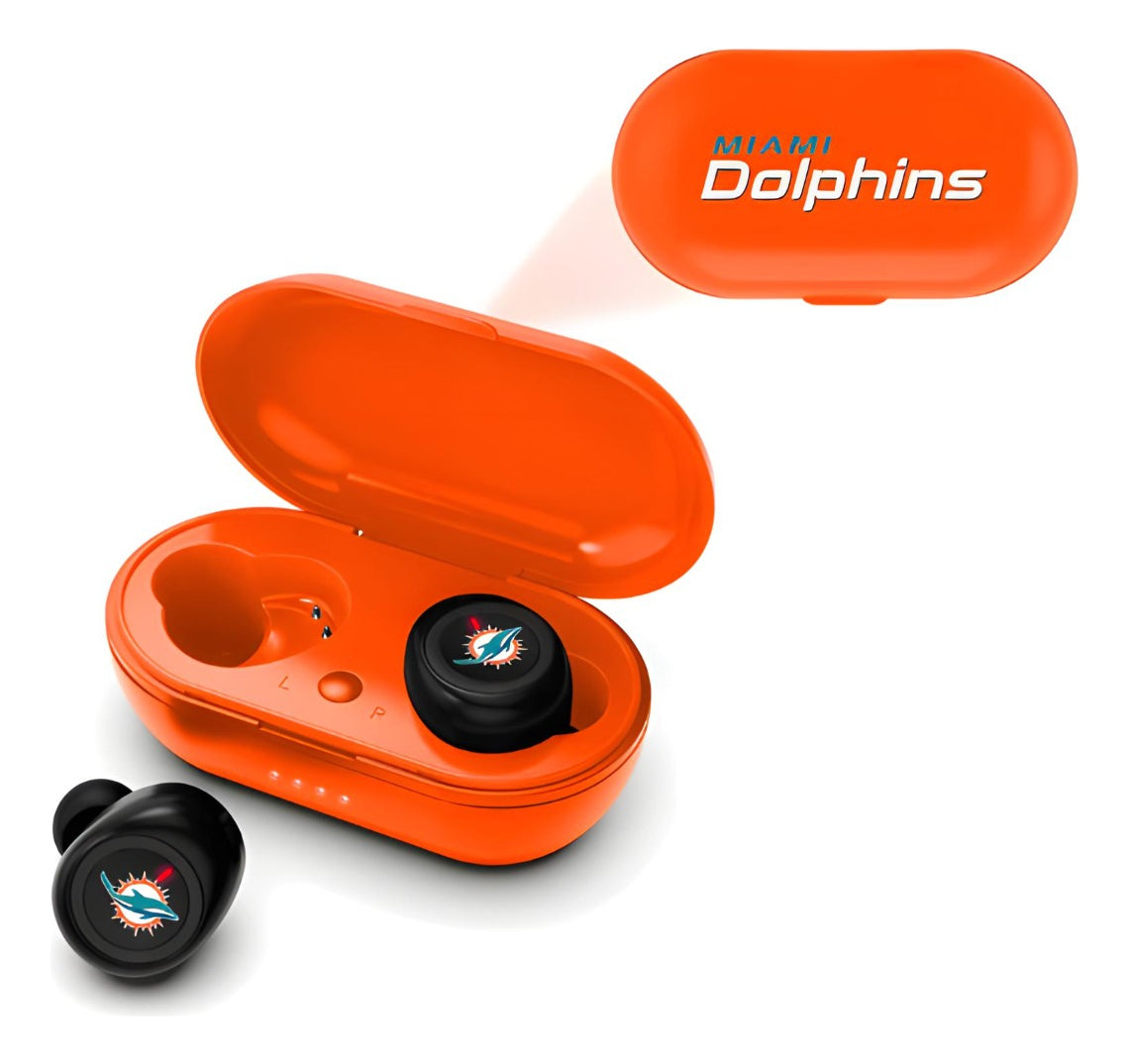 Audifonos Inalambricos Earbud Bluetooth Nfl Dolphins