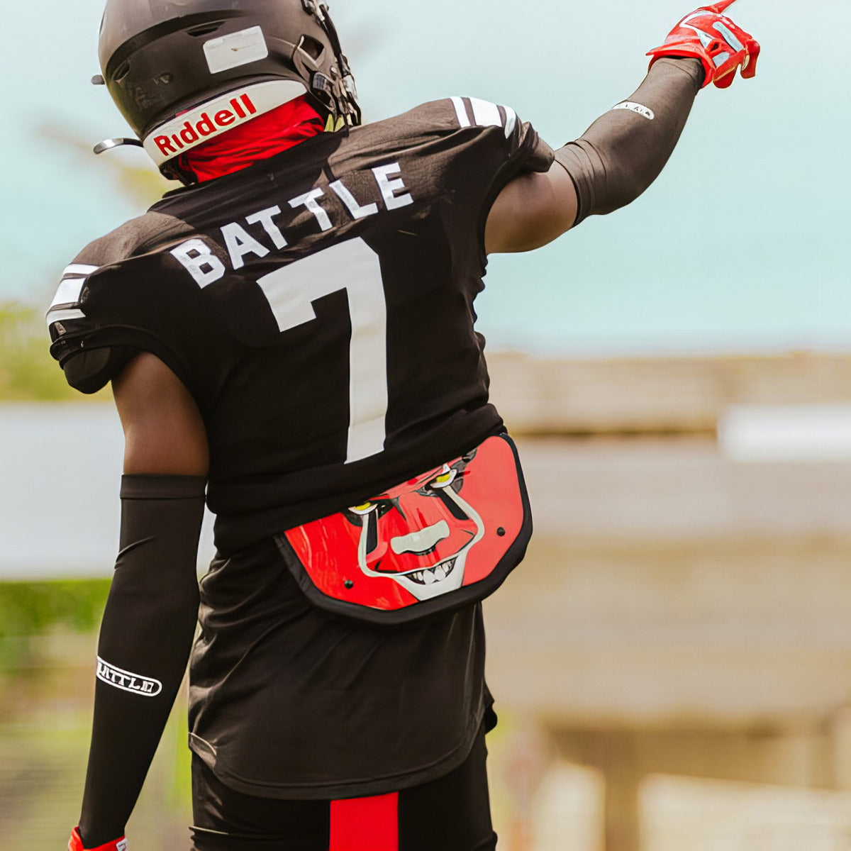 Back Plate Battle Sports Clown 23 Rojo Adulto