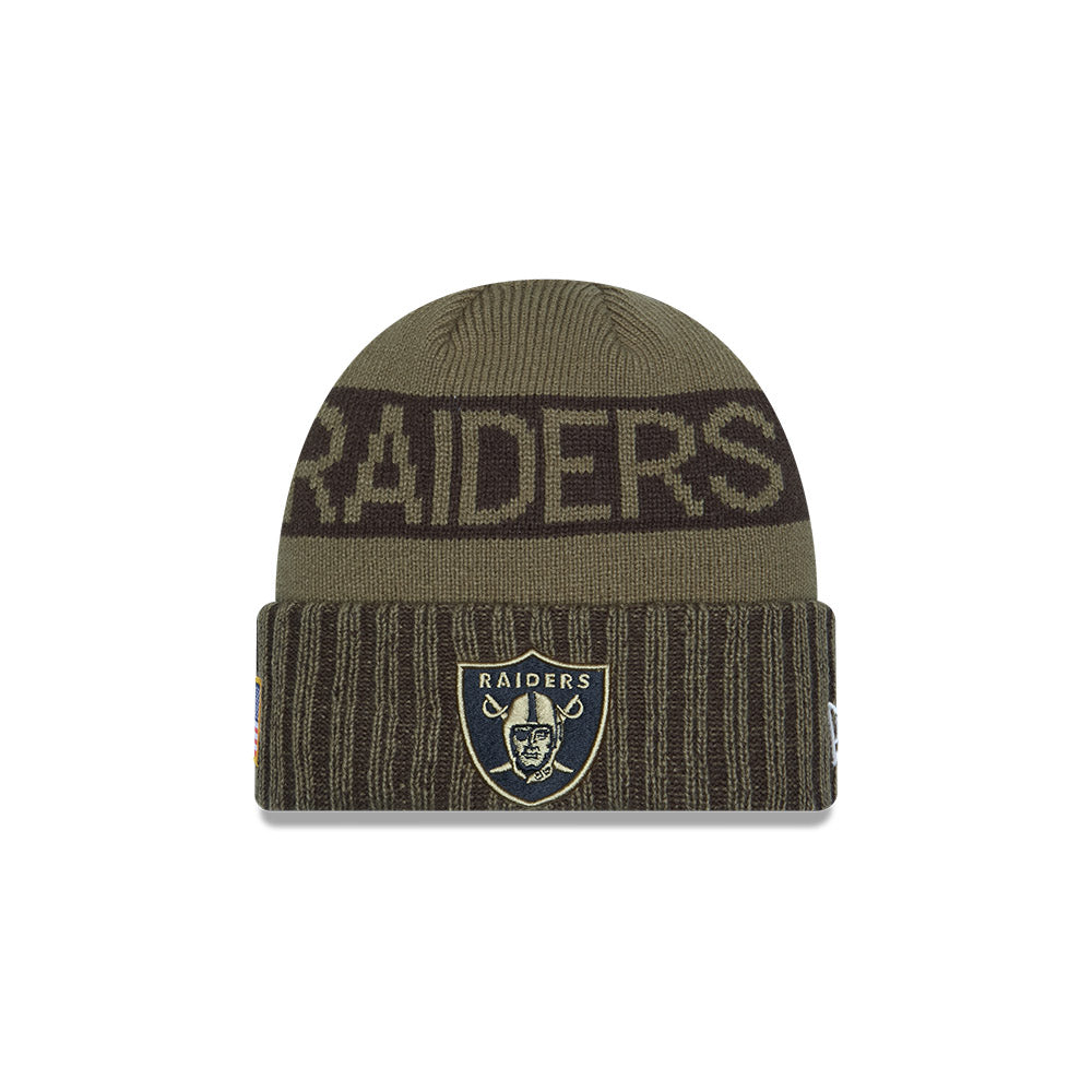 Gorro Sport Knit Salute To Service 25 Las Vegas Raiders