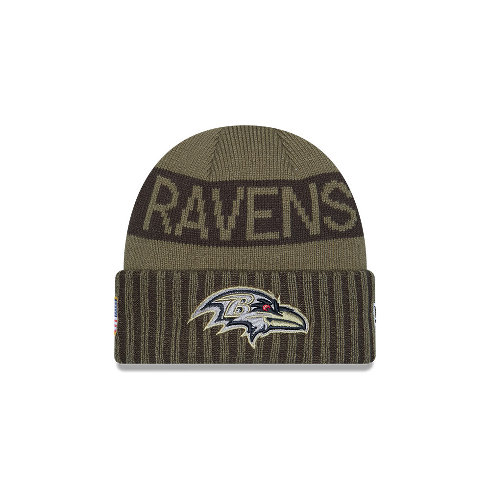 Gorro Sport Knit Salute To Service 25 Baltimore Ravens