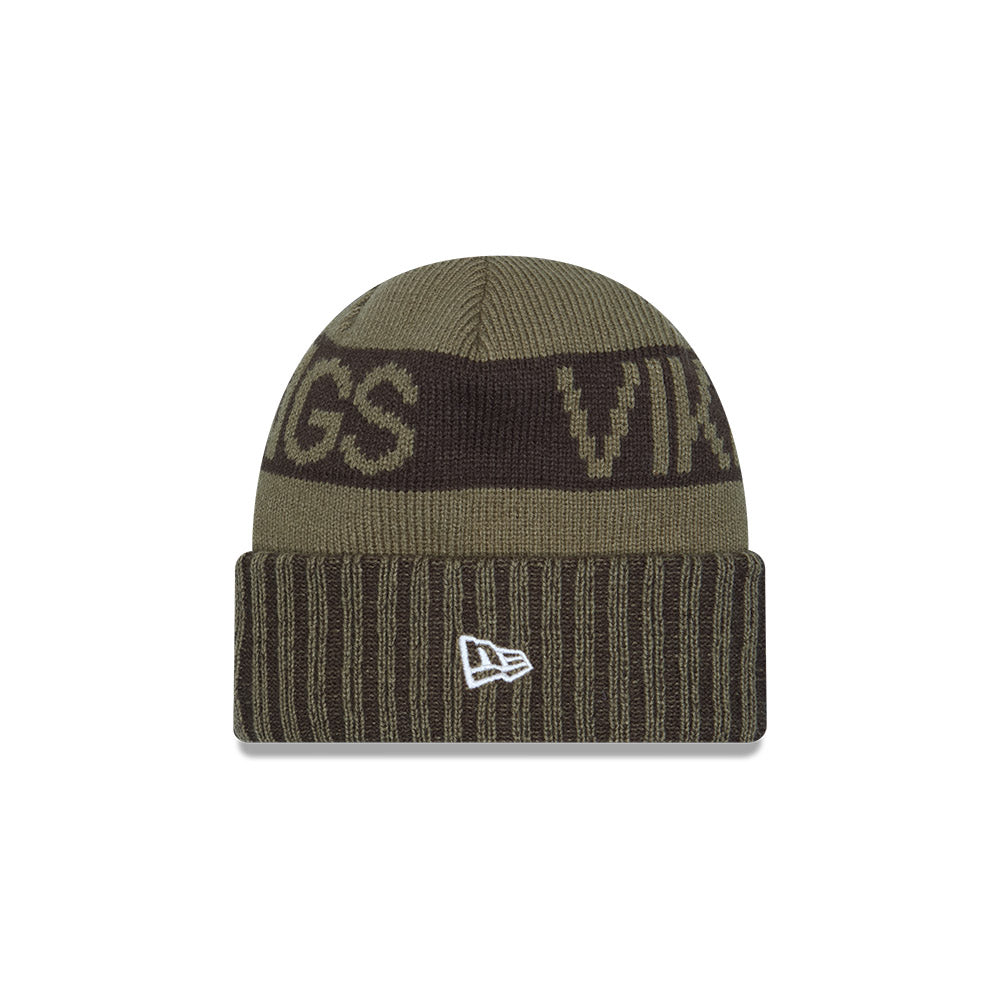 Gorro Sport Knit Salute To Service 25 Minnesota Vikings
