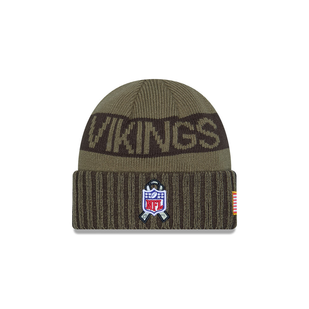 Gorro Sport Knit Salute To Service 25 Minnesota Vikings