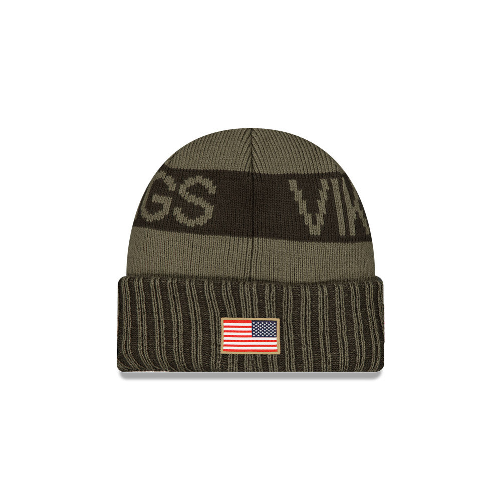 Gorro Sport Knit Salute To Service 25 Minnesota Vikings