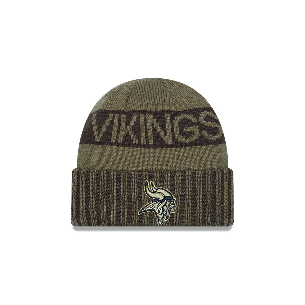 Gorro Sport Knit Salute To Service 25 Minnesota Vikings