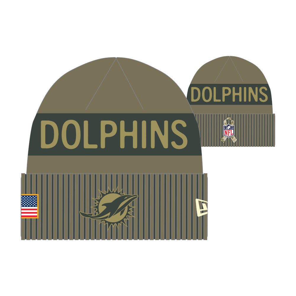 Gorro Sport Knit Salute To Service 25 Miami Dolphins - NERIAS DEPORTES