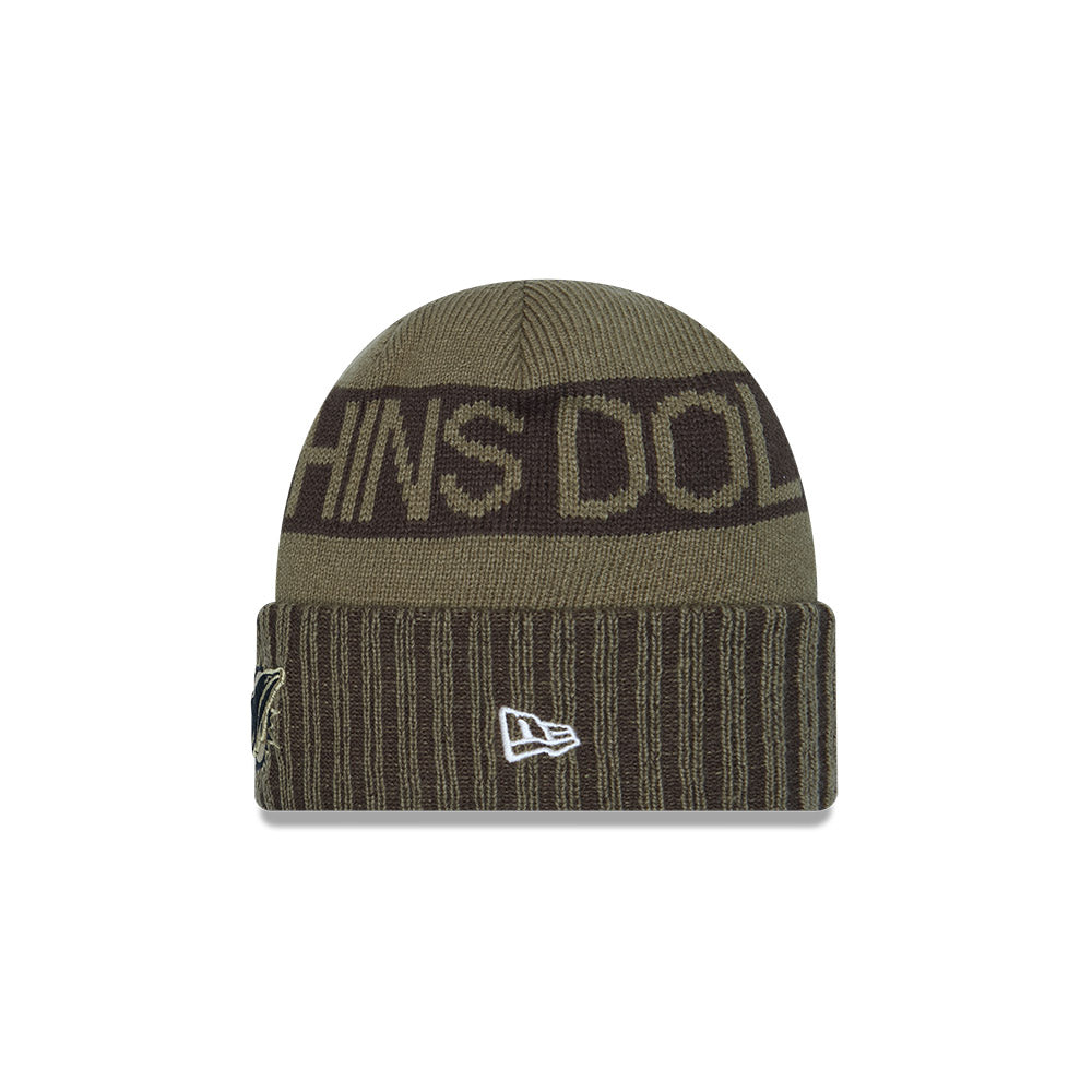 Gorro Sport Knit Salute To Service 25 Miami Dolphins - NERIAS DEPORTES