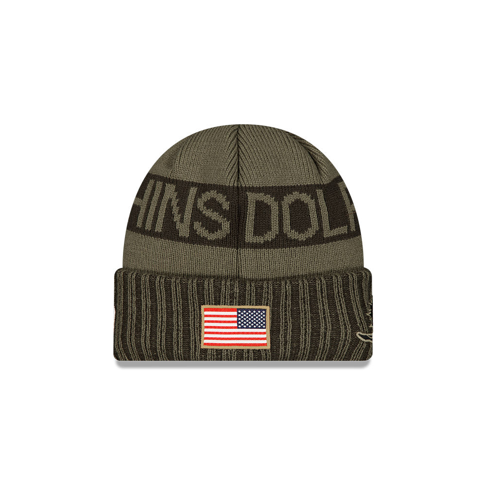 Gorro Sport Knit Salute To Service 25 Miami Dolphins - NERIAS DEPORTES