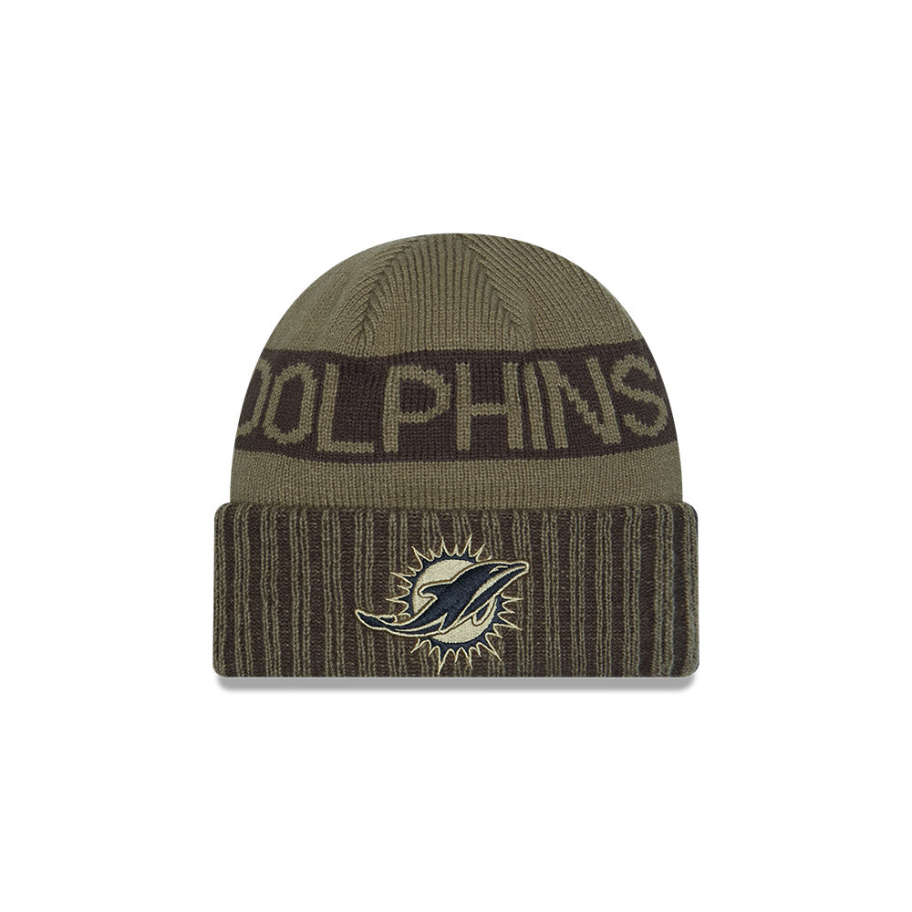 Gorro Sport Knit Salute To Service 25 Miami Dolphins - NERIAS DEPORTES