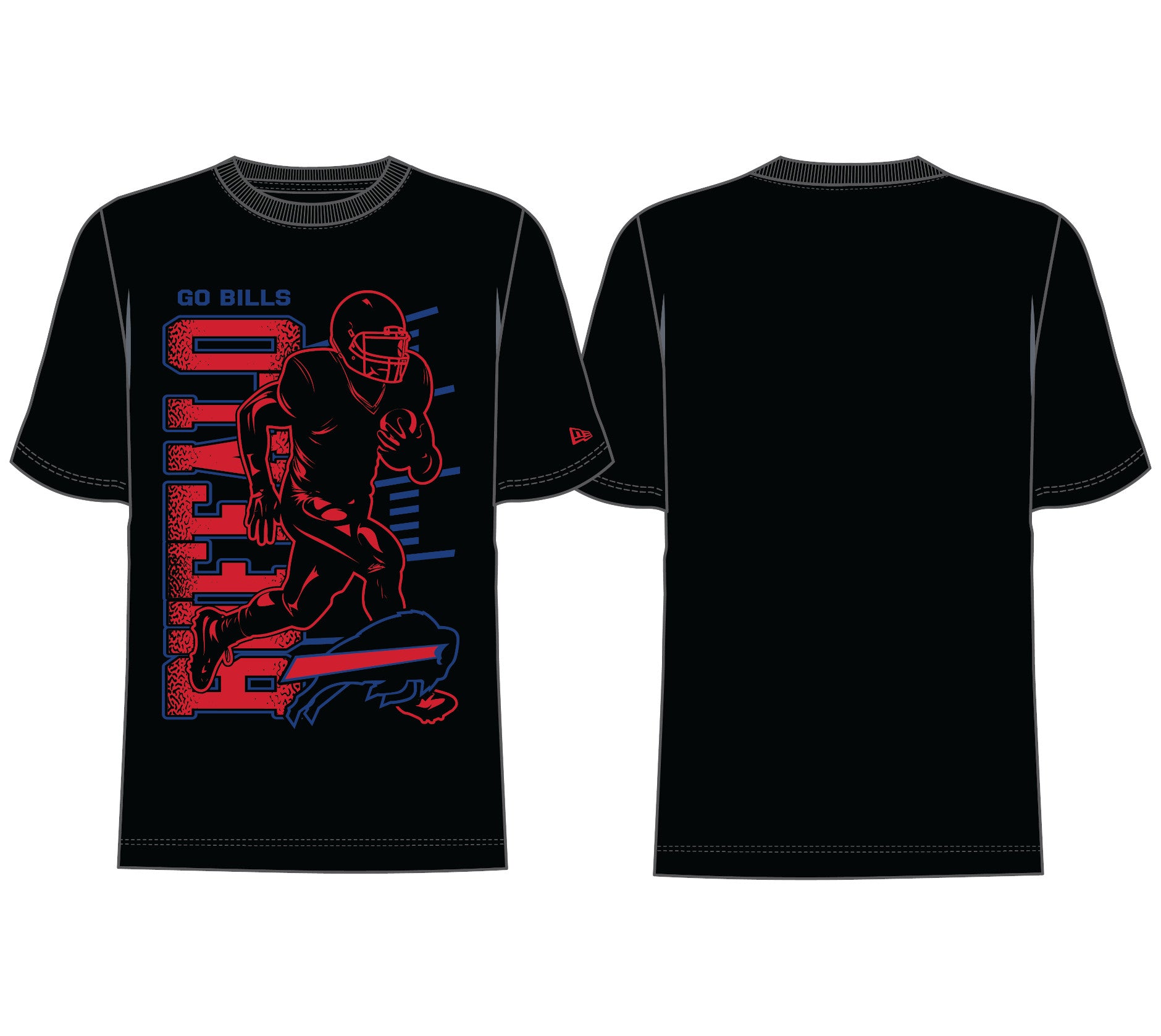Playera New Era Training 26 Black NFL Buffalo Bills