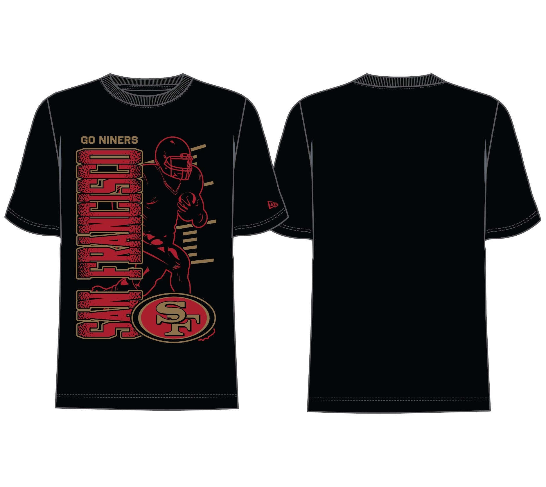 Playera New Era Training 26 Black NFL San Francisco 49ers