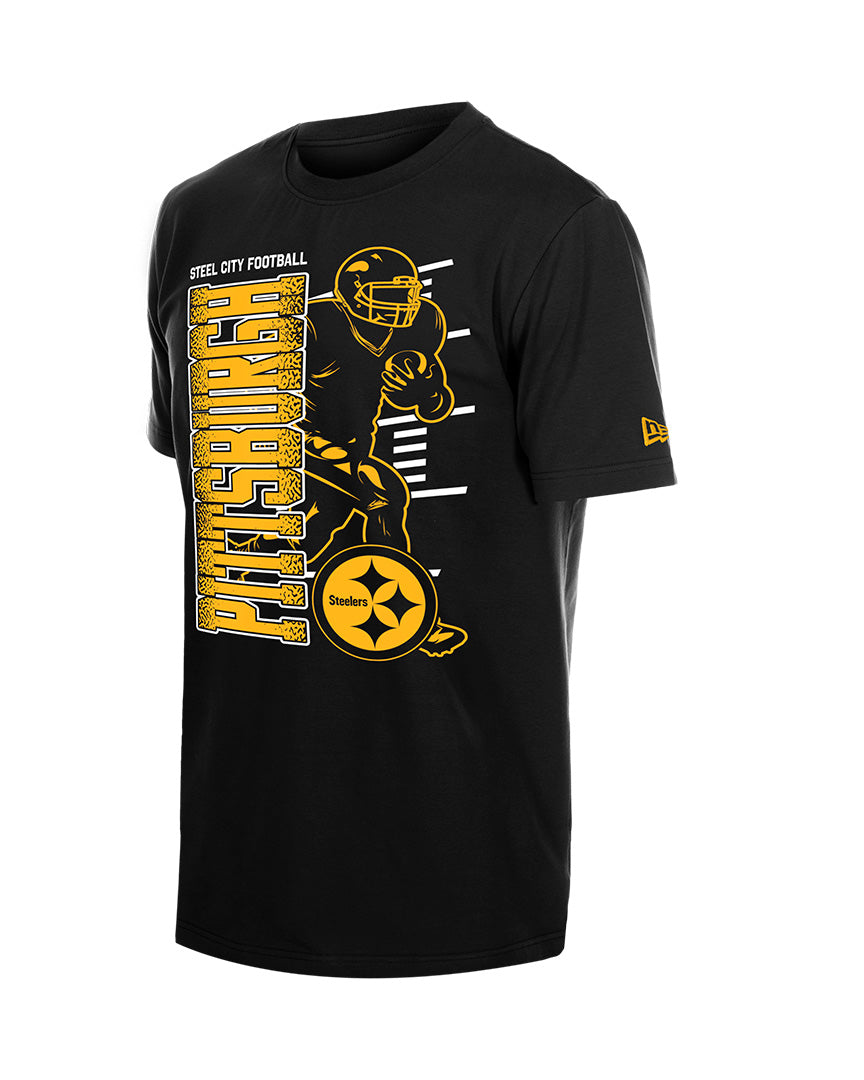 Playera New Era Training 26 Black NFL Pittsburgh Steelers