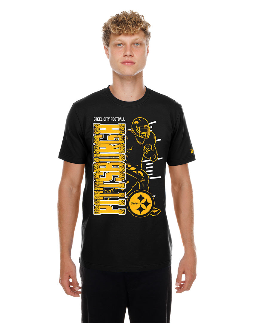 Playera New Era Training 26 Black NFL Pittsburgh Steelers