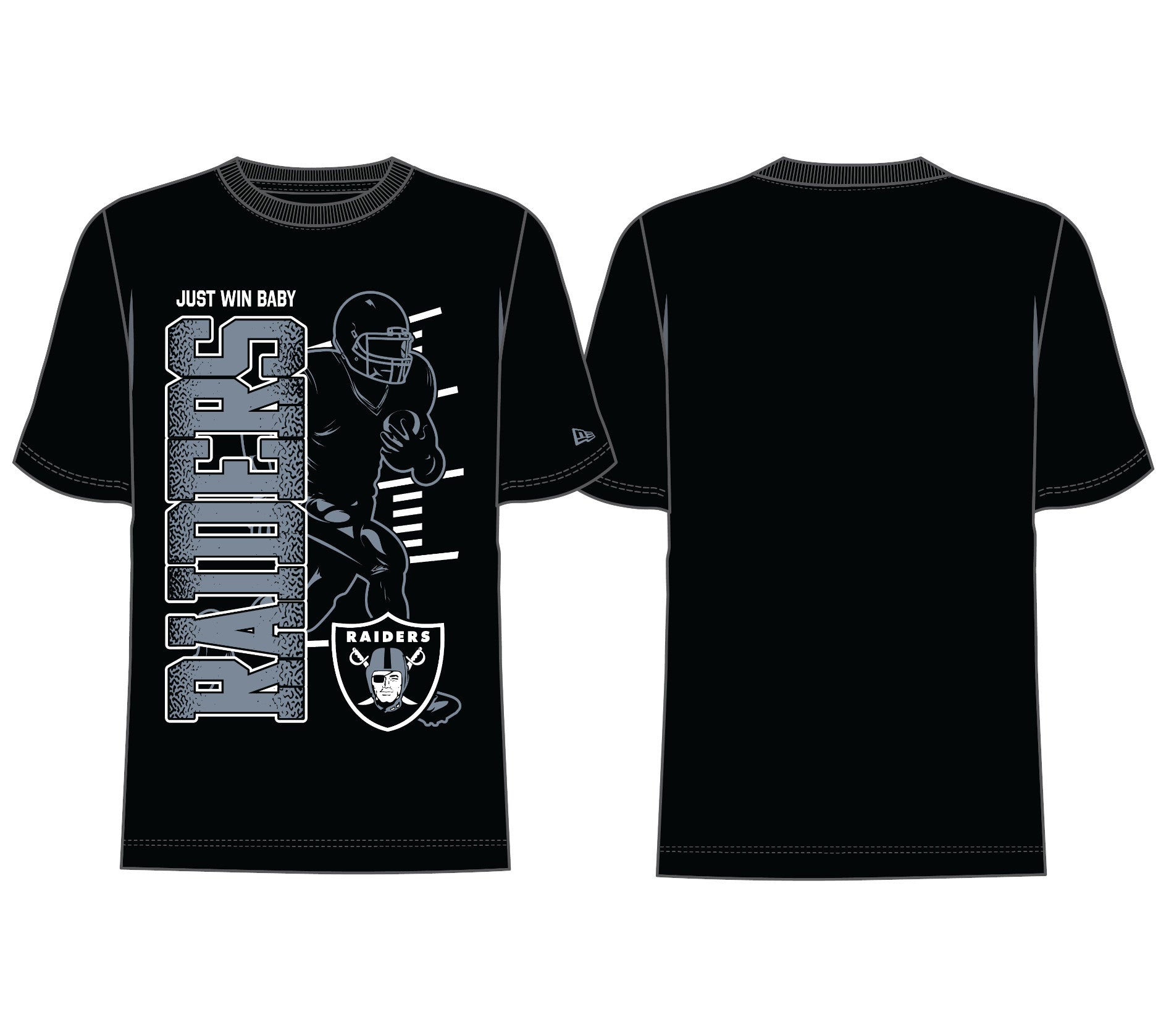 Playera New Era Training 26 Black NFL Las Vegas Raiders
