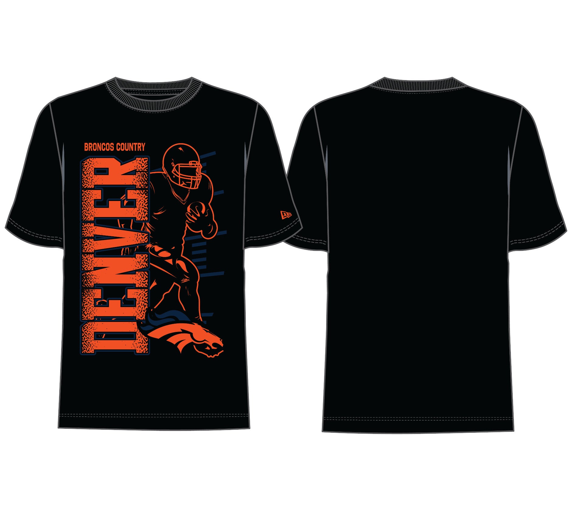 Playera New Era Training 26 Black NFL Denver Broncos