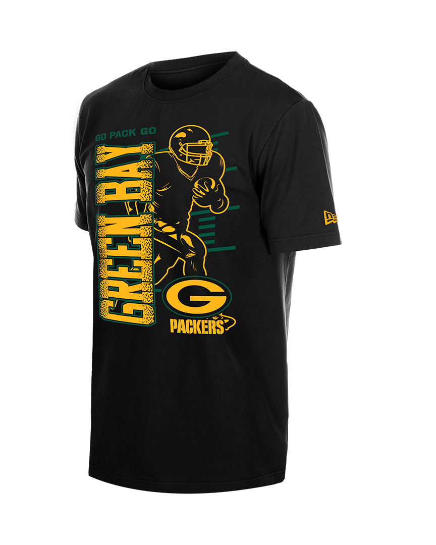 Playera New Era Training 26 Black NFL Green Bay Packers