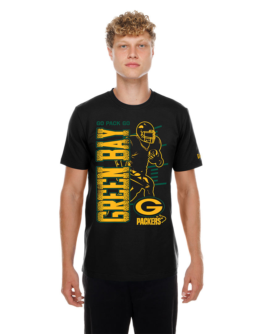 Playera New Era Training 26 Black NFL Green Bay Packers