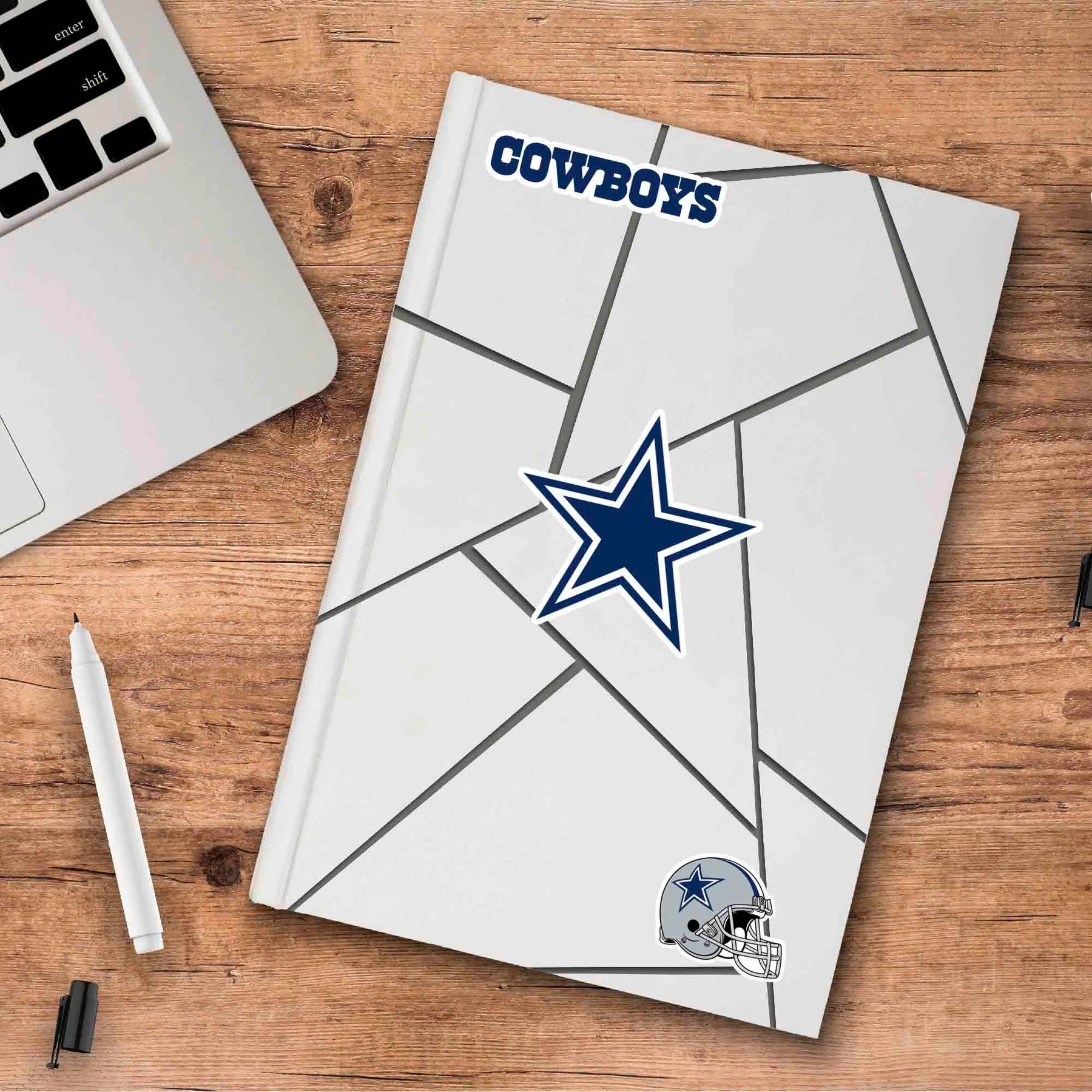 Calcomanía Logo Pack 3 NFL Dallas Cowboys