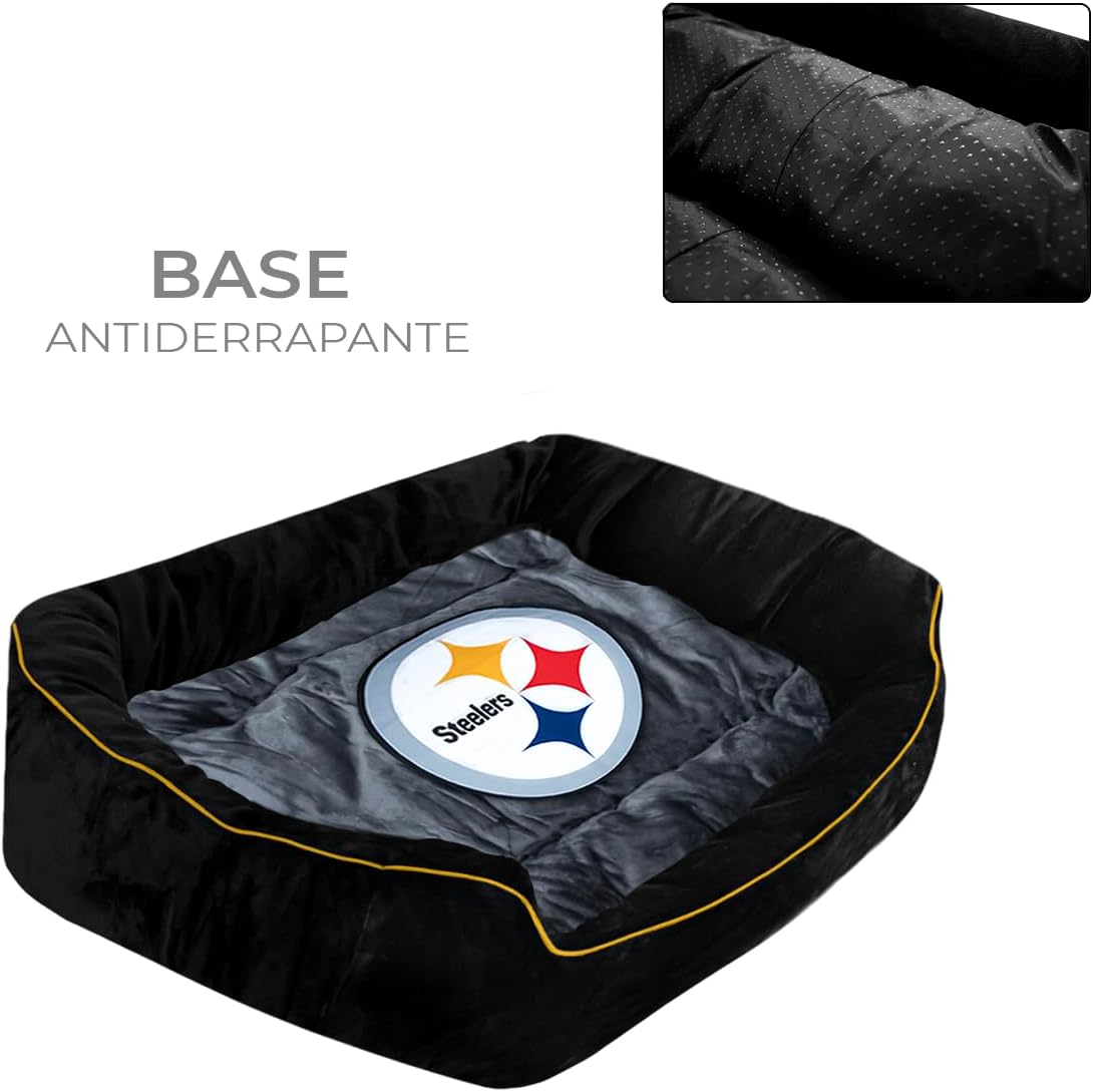 Cama Para Mascota Afelpada NFL 26 Pittsburgh Steelers