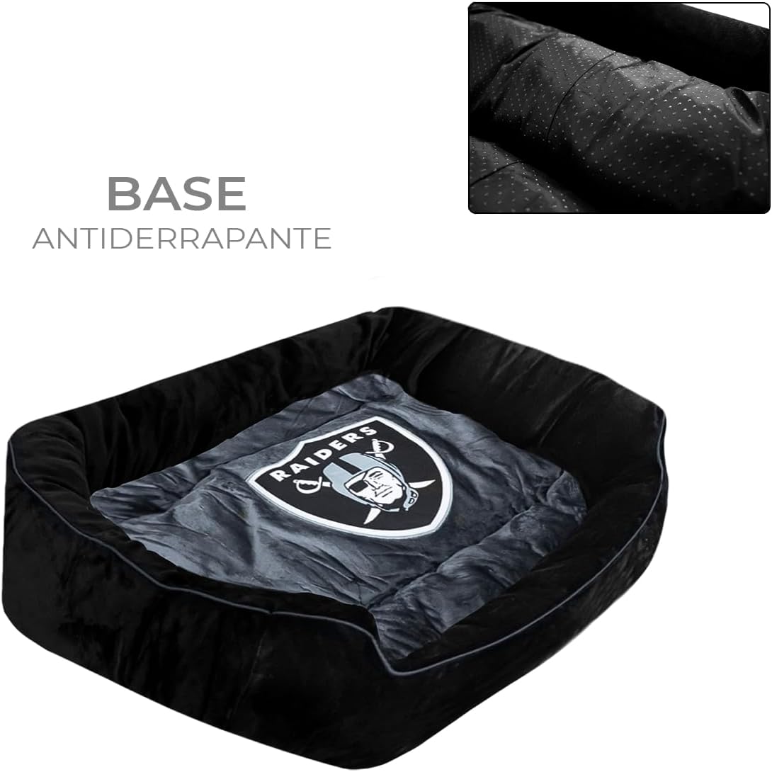 Cama Para Mascota Afelpada NFL 26 Las Vegas Raiders