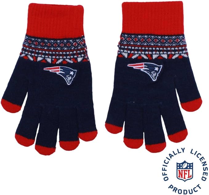 Guantes NFL 22 Winter Unitalla Gloves Patriots