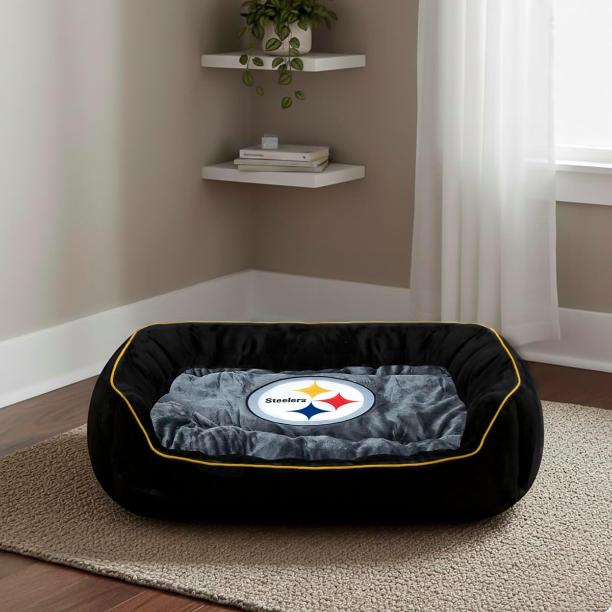 Cama Para Mascota Afelpada NFL 26 Pittsburgh Steelers