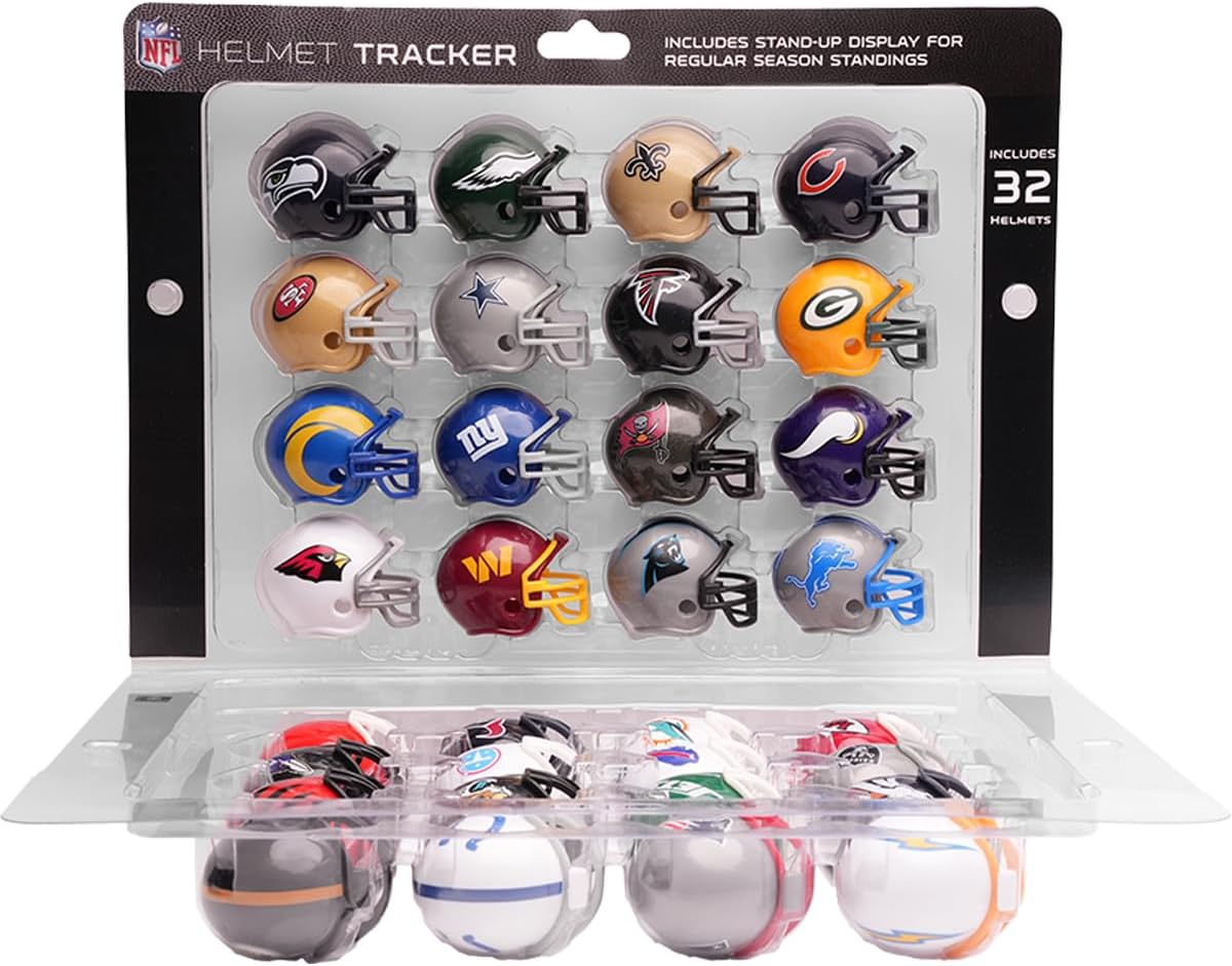 Set De Mini Cascos Riddell Tracker 2026 NFL 32 Equipos